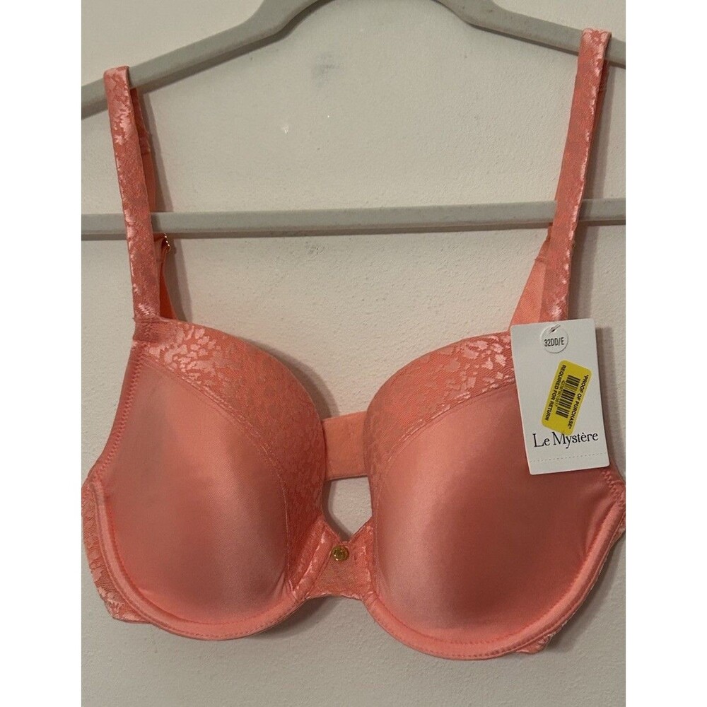 Le Mystere Coral Safari Plunge Full Busted Underwire Bra Style 9978  32 DD/E NWT